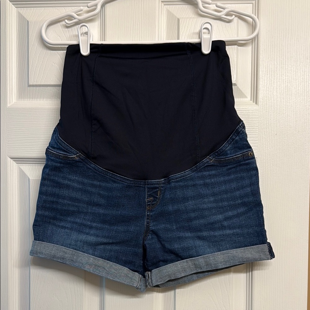 Isabel maternity Jean shorts